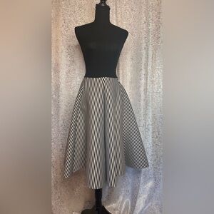 Never worn Black and White pinstripe skirt